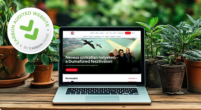 Digitális karbonlábnyom-csökkentés: klímabarátabb lett az új weboldalunk